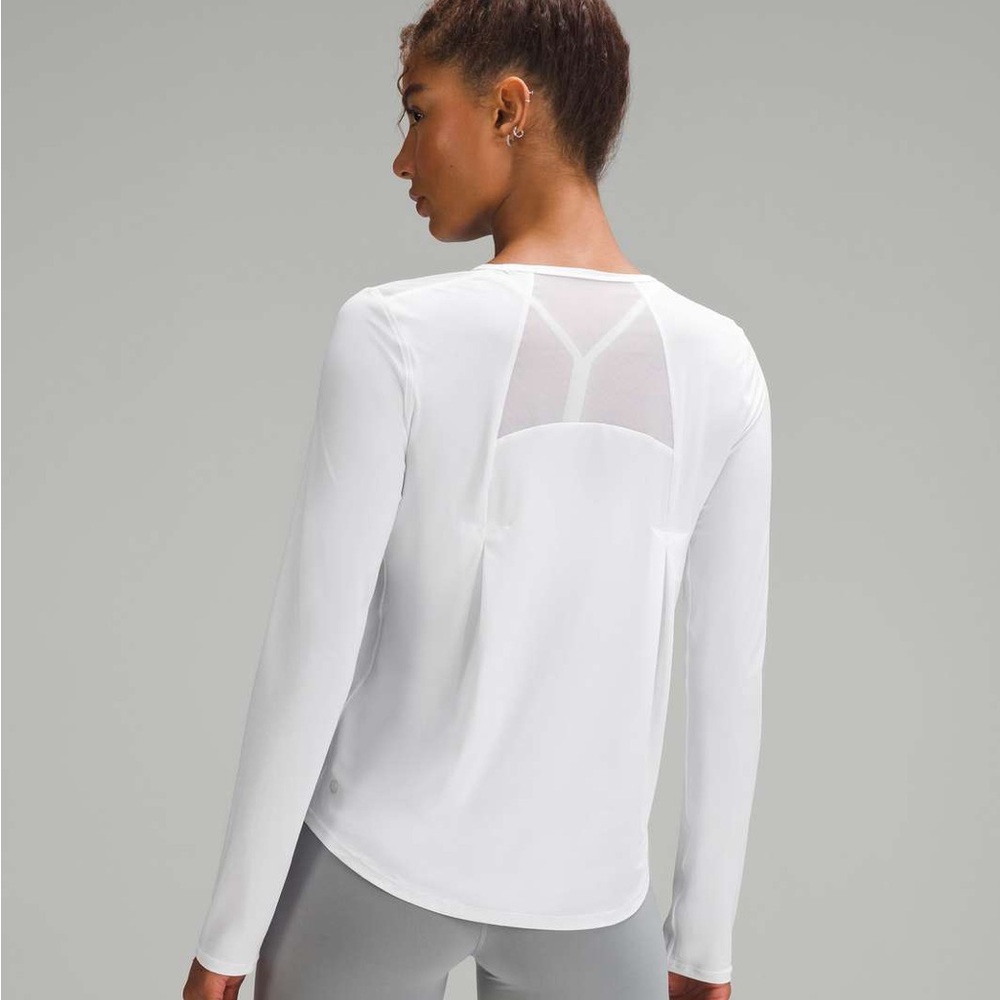 NWOT Lululemon Sculpt Long-Sleeve Shirt in White size 14